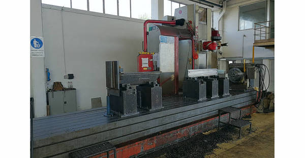 CARPINOX SRL - Porcari, LUCCA - Fresatrice a Montante Mobile con Testa Birotativa Index Modello Mecof CS-50